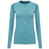 Women's TriDri® seamless '3D fit' multi-sport performance long sleeve top Turquoise