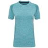 Women's TriDri® seamless '3D fit' multi-sport performance short sleeve top Turquoise