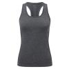 Women's TriDri® seamless '3D fit' multi-sport sculpt vest Black Melange