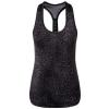 Women's TriDri® performance strap back animal printed vest Leopard Black