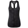 Women's TriDri® performance strap back animal printed vest Snake Black