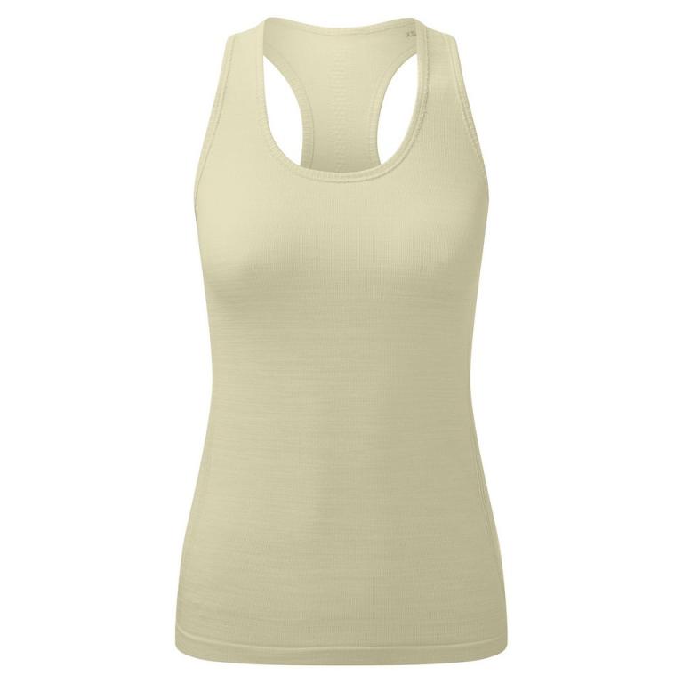 Women's TriDri® recycled seamless 3D fit multi-sport flex vest Sage Green Melange