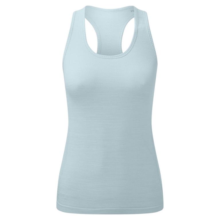 Women's TriDri® recycled seamless 3D fit multi-sport flex vest Sky Blue Melange
