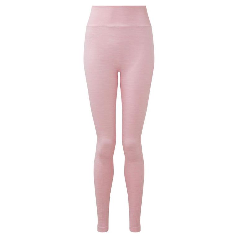 Women's TriDri® recycled seamless 3D fit multi-sport flex leggings Light Pink Melange