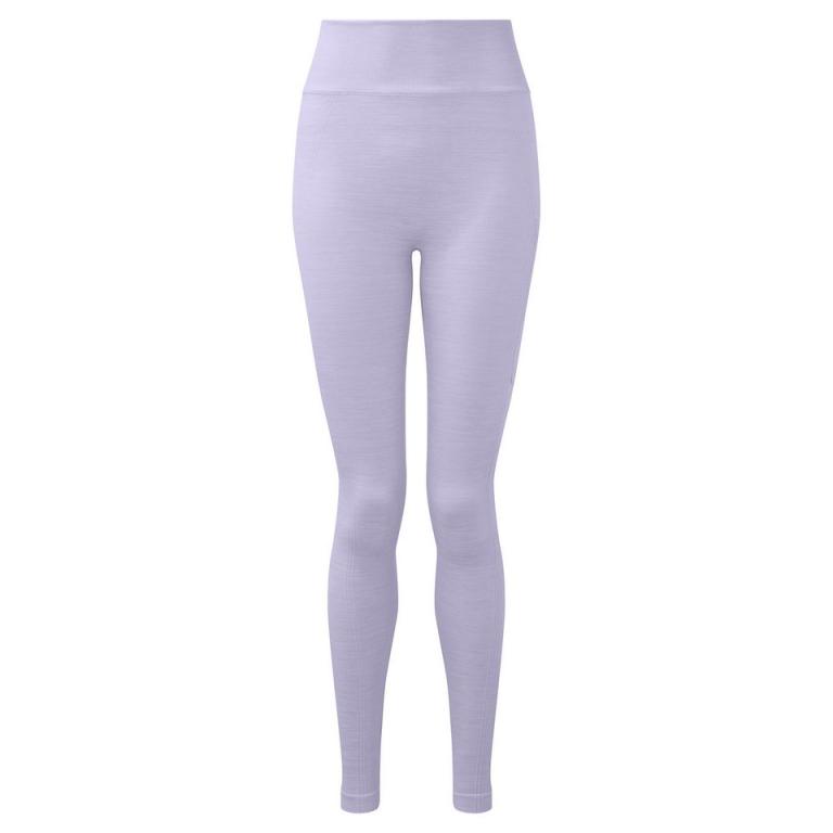 Women's TriDri® recycled seamless 3D fit multi-sport flex leggings Lilac Melange