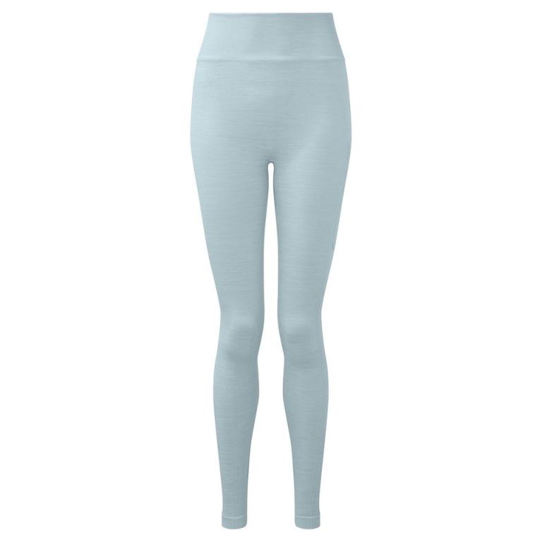 Women's TriDri® recycled seamless 3D fit multi-sport flex leggings Sky Blue Melange