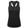 Women’s TriDri® recycled performance slim racerback vest Black