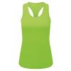 Women’s TriDri® recycled performance slim racerback vest Lightning Green