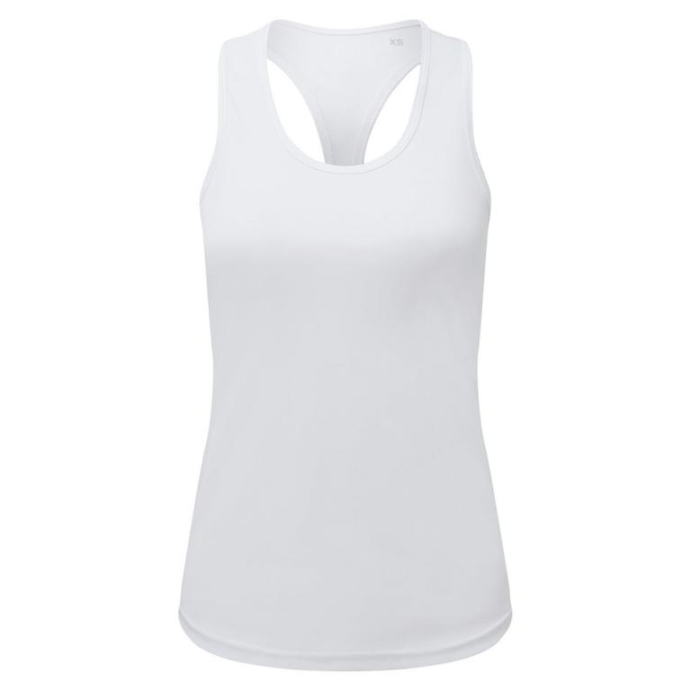 Women’s TriDri® recycled performance slim racerback vest White