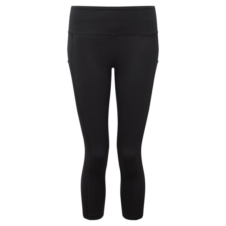 Women's TriDri® recycled performance leggings 3/4 length Black