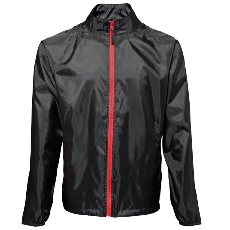 Contrast lightweight jacket Black/Red
