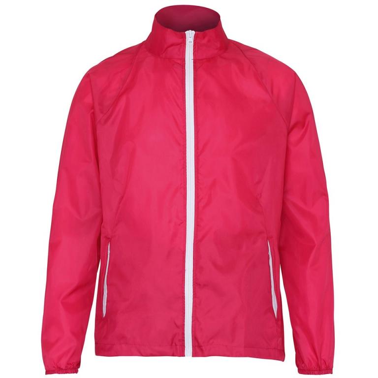 Contrast lightweight jacket Hot Pink/White
