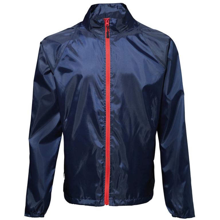 Contrast lightweight jacket Navy/Red