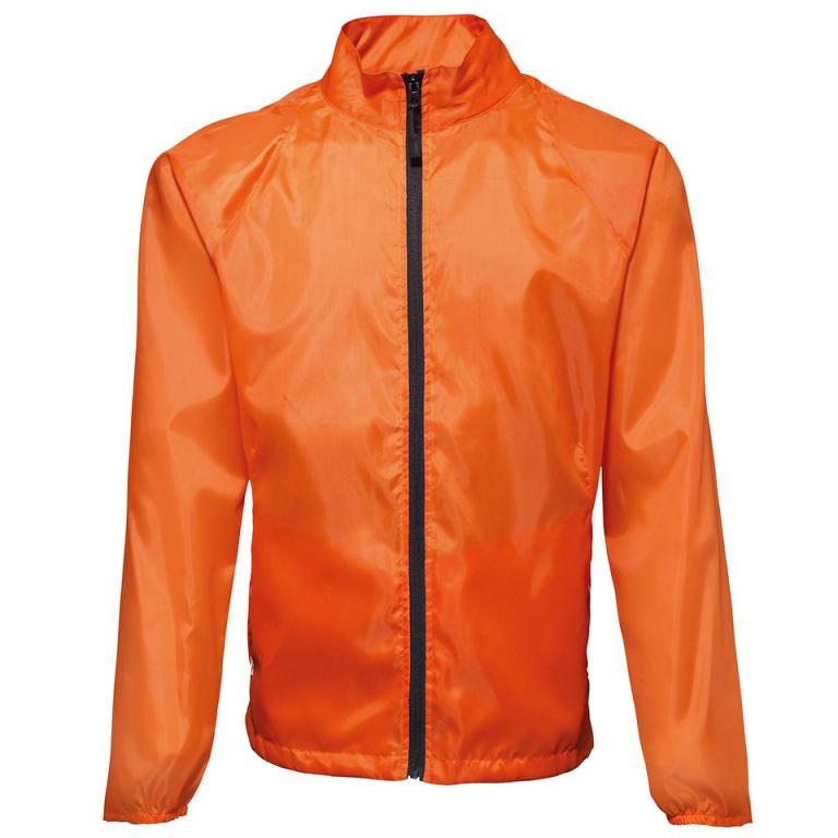 Contrast lightweight jacket Orange/Black