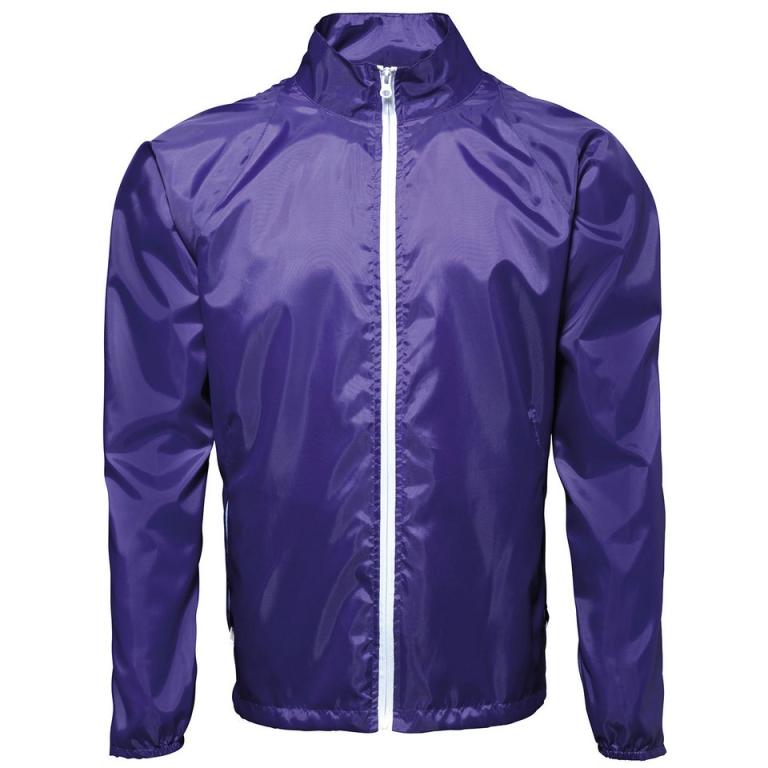 Contrast lightweight jacket Purple/White