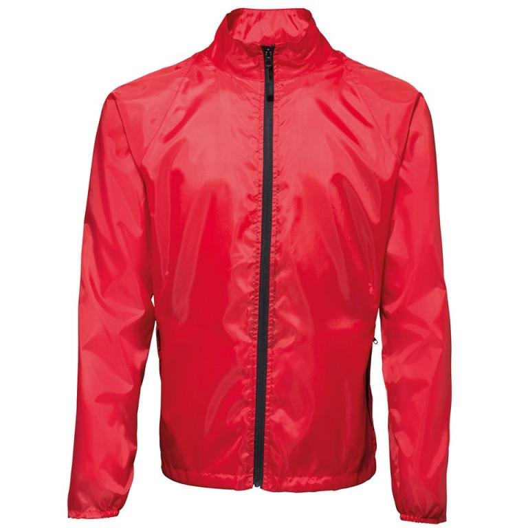 Contrast lightweight jacket Red/Black