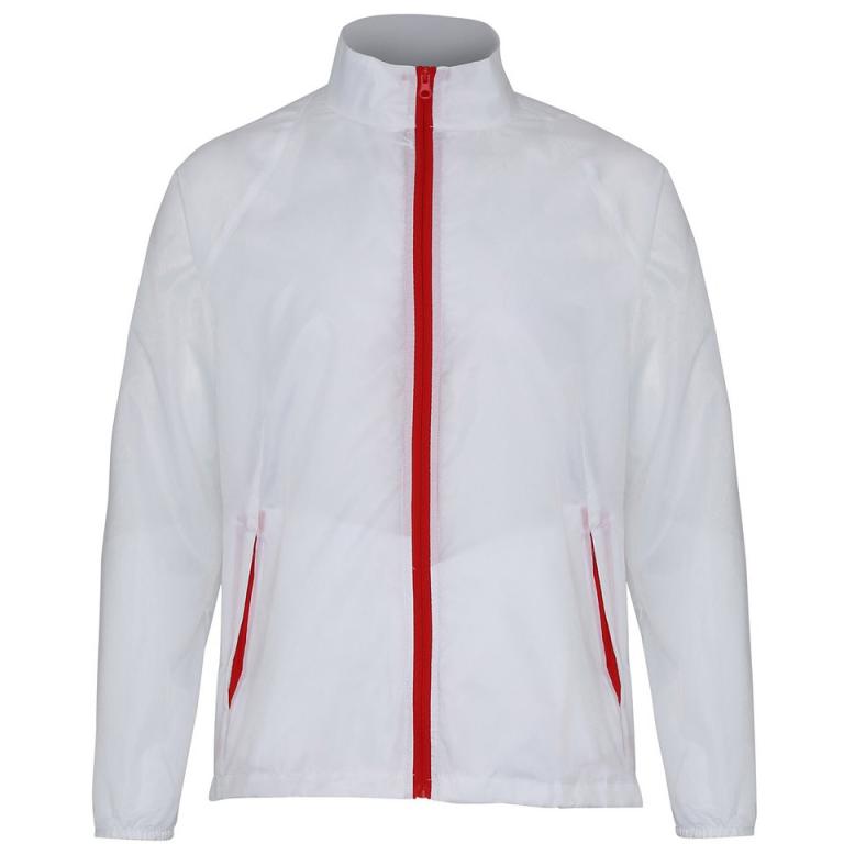 Contrast lightweight jacket White/Red