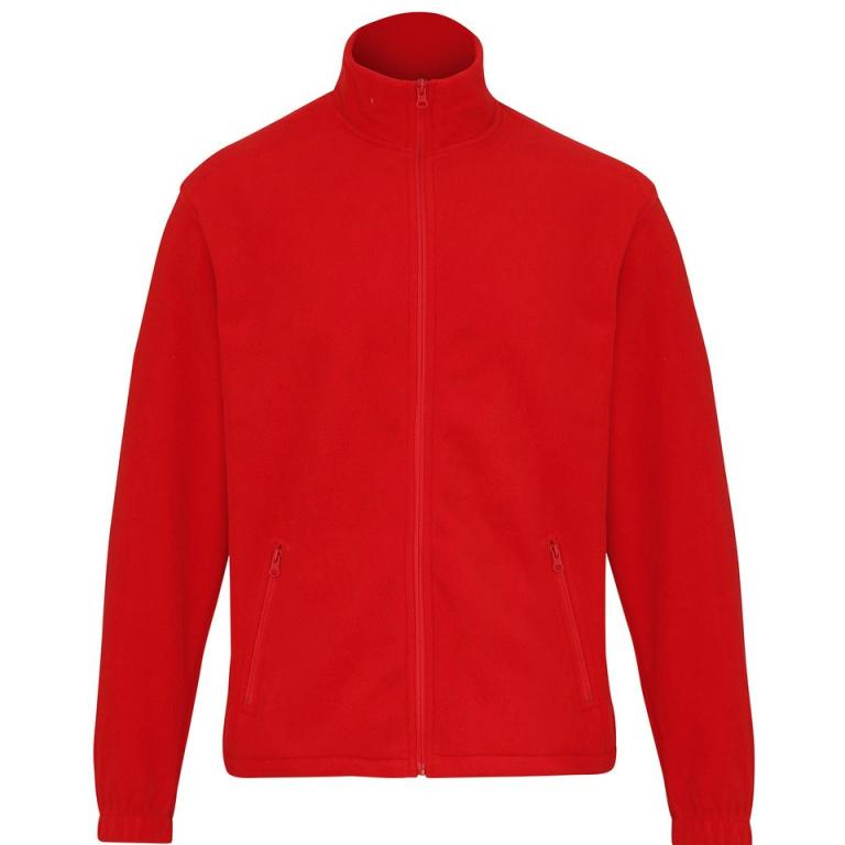 Full-zip fleece Red