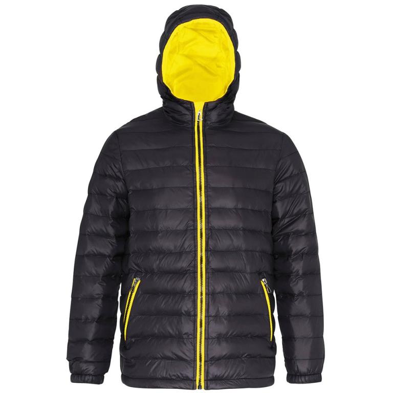 Padded jacket Black/Bright Yellow