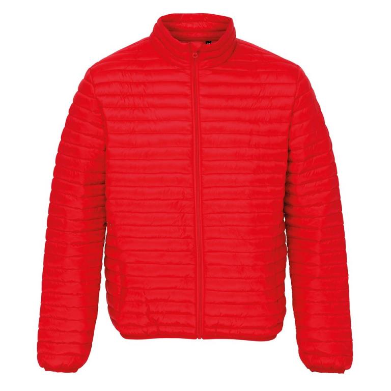 Tribe fineline padded jacket Red
