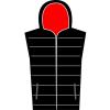 Latitude hooded bodywarmer Black/Red