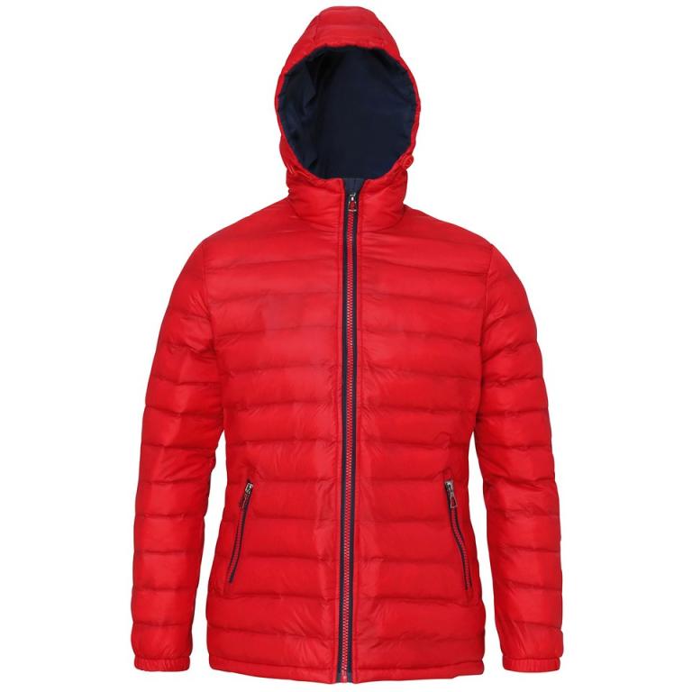 Women's padded jacket Red/Navy