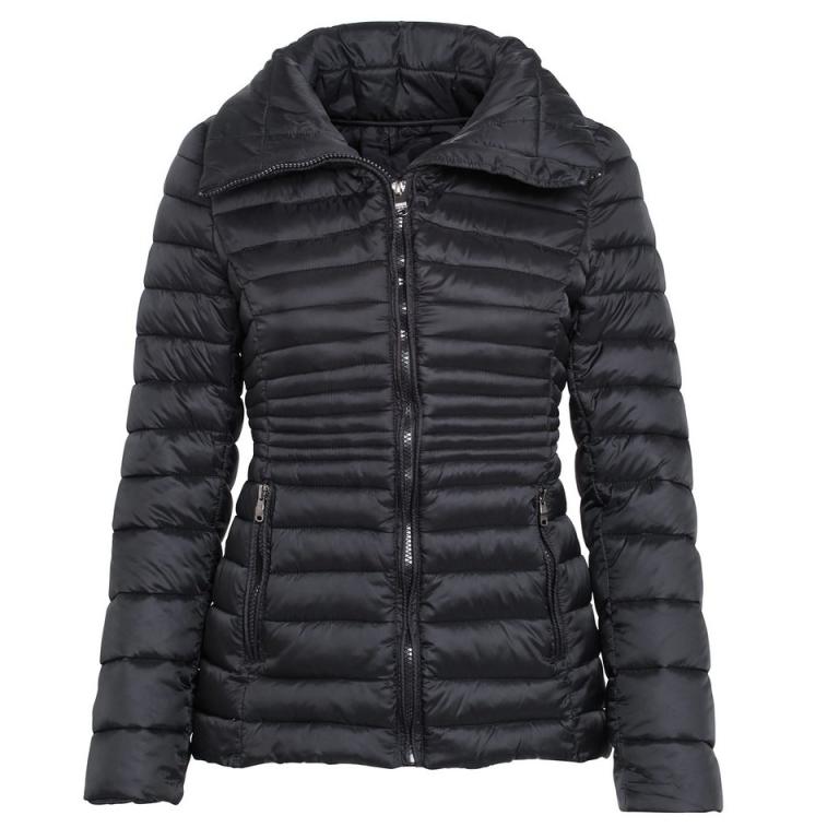 Women's contour quilted jacket Black