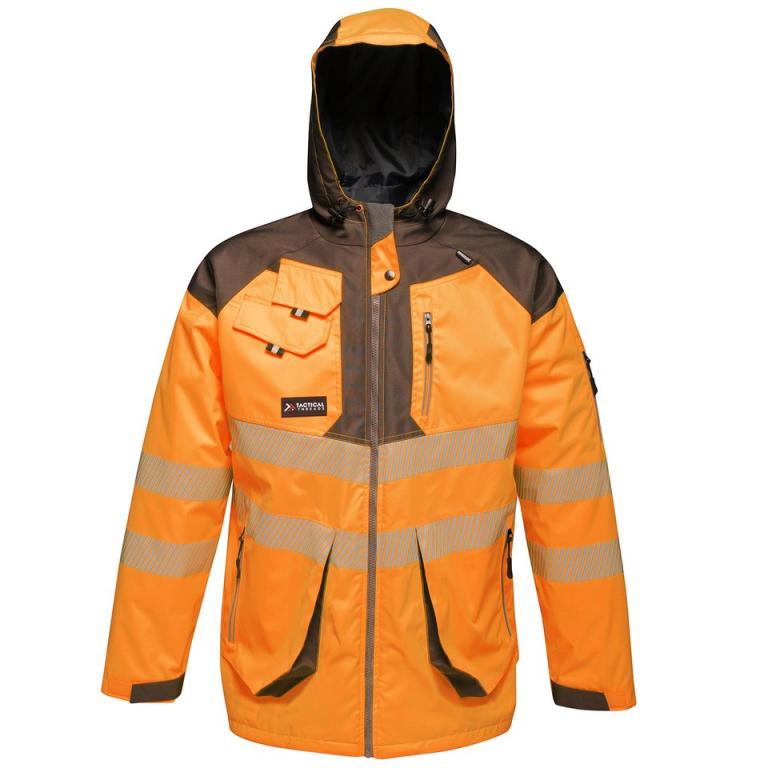 Tactical hi-vis jacket Orange/Grey