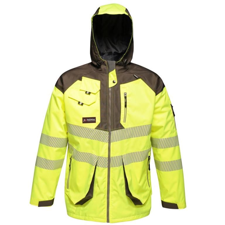 Tactical hi-vis jacket Yellow/Grey