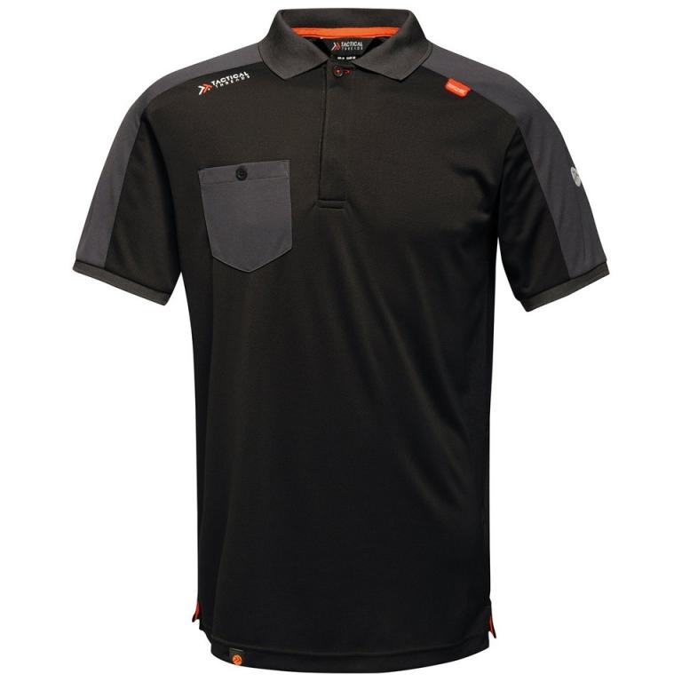 Offensive wicking polo Black