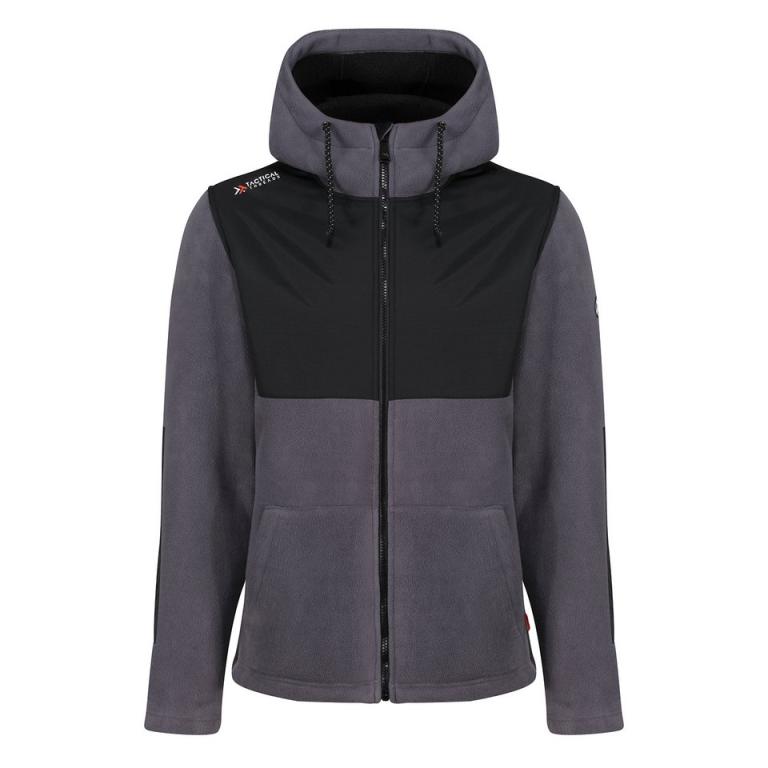 Tactical Garrison hooded winter jacket Iron/Black