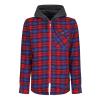 Tactical Siege hooded winter overshirt Classic Red Check