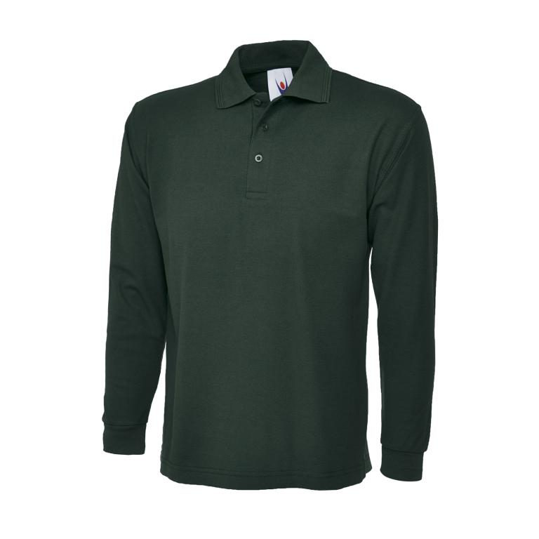 Longsleeve Poloshirt Bottle Green