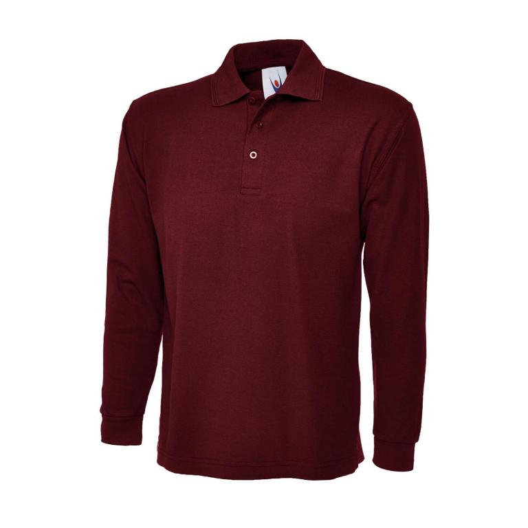 Longsleeve Poloshirt Maroon