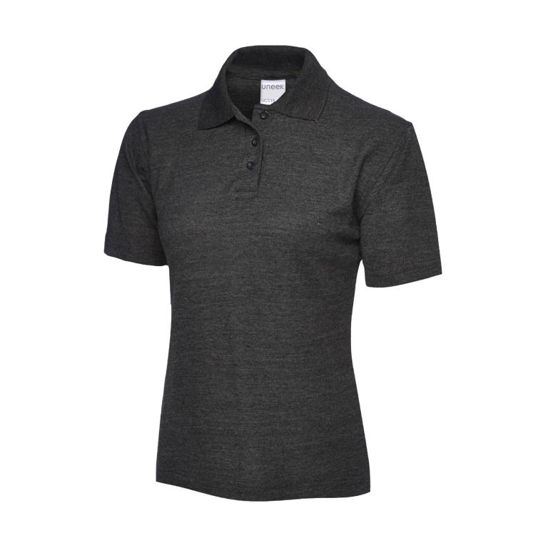 Ladies Ultra Cotton Poloshirt Charcoal