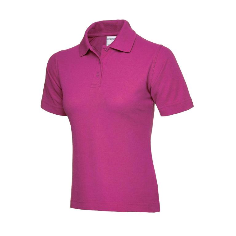 Ladies Ultra Cotton Poloshirt Hot Pink