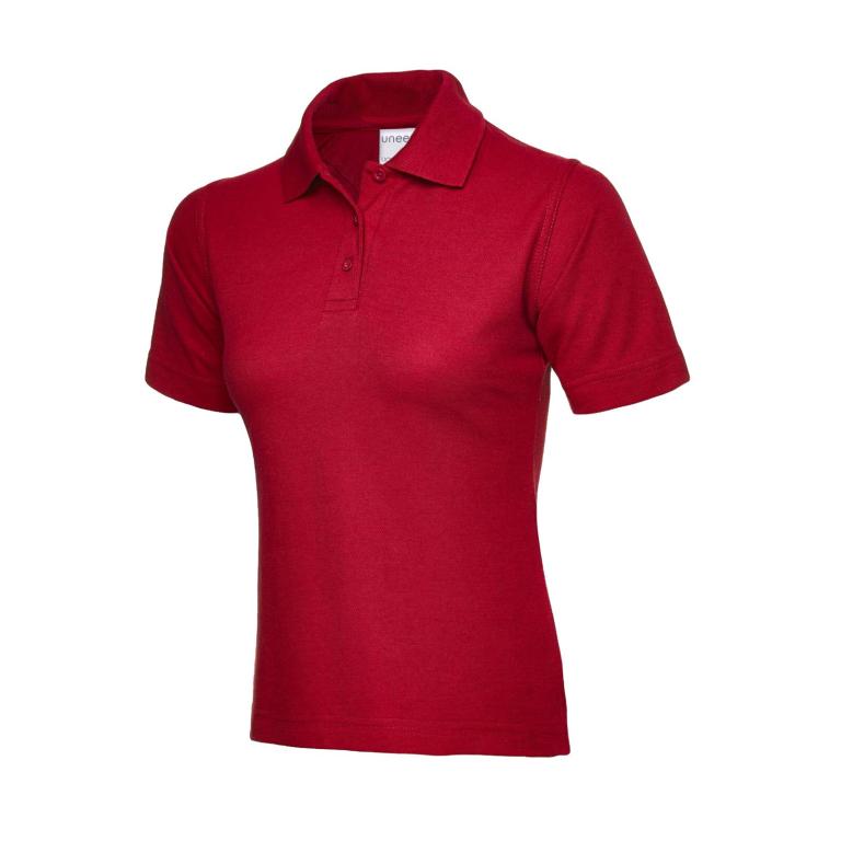 Ladies Ultra Cotton Poloshirt Red