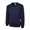 Premium V-Neck Sweatshirt Navy