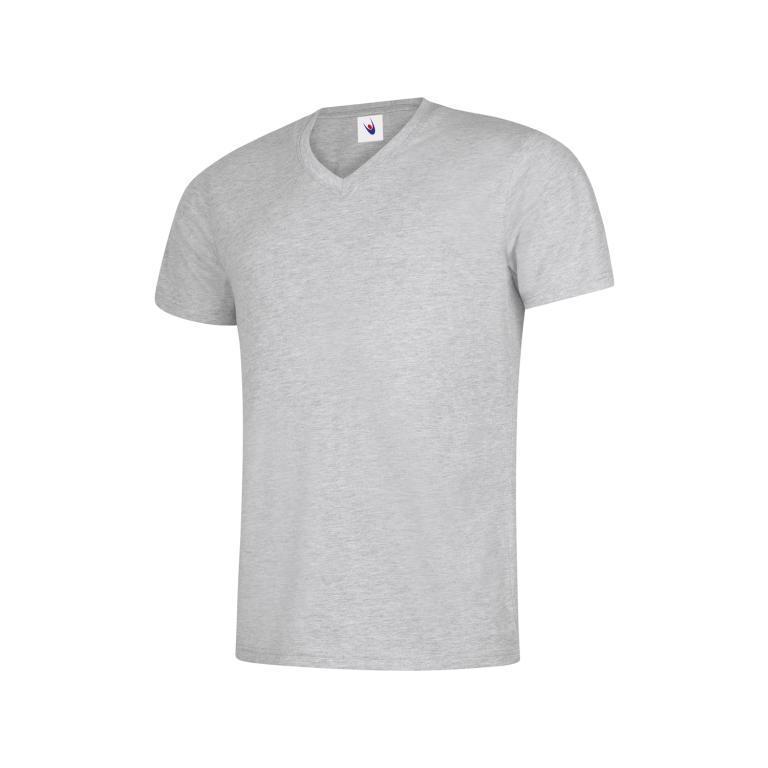 Classic V Neck T-shirt Heather Grey