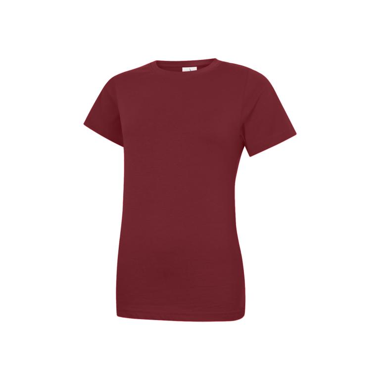 Ladies Classic Crew Neck T-Shirt Maroon