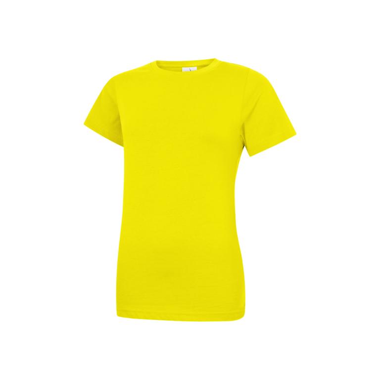 Ladies Classic Crew Neck T-Shirt Yellow
