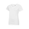 Ladies Classic V Neck T Shirt White