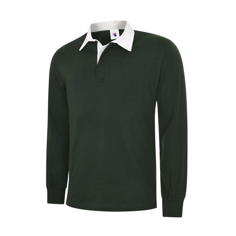 Classic Rugby Shirt Bottle Green