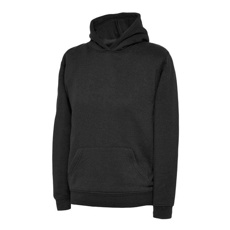 Childrens Hooded Sweatshirt  Black