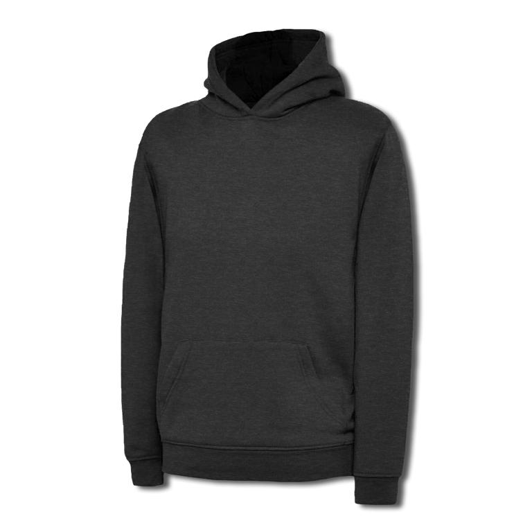 Childrens Hooded Sweatshirt  Charcoal