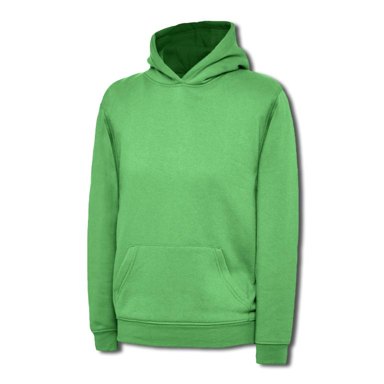 Childrens Hooded Sweatshirt  Kelly Green