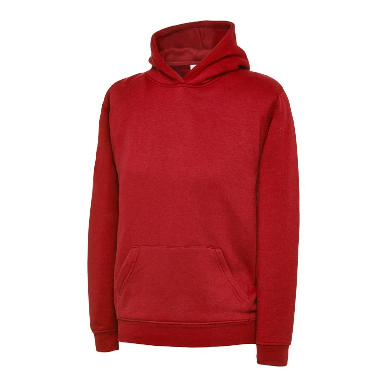 Childrens Hooded Sweatshirt  Red