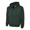 Adults Classic Full Zip Hooded Sweatshirt Bottle Green