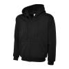 Adults Classic Full Zip Hooded Sweatshirt Black