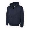 Adults Classic Full Zip Hooded Sweatshirt Navy